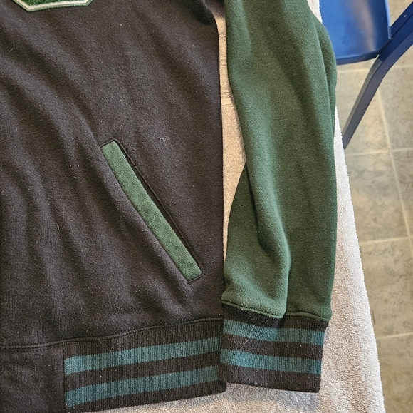 Harry Potter Slytherin Green & Black Varsity Hoodie Small - Picture 6 of 13